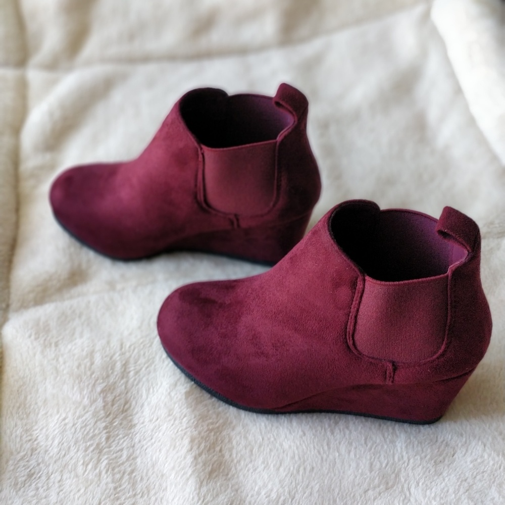 Maurices Wedge Ankle Boots Booties